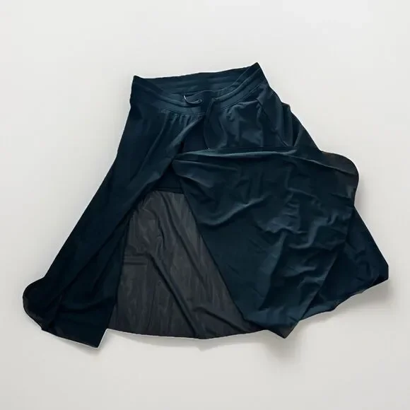 Halara NWT Midi Skirt XL Drawstring Waist Mesh 2-in-1 Flowy - Picture 8 of 12